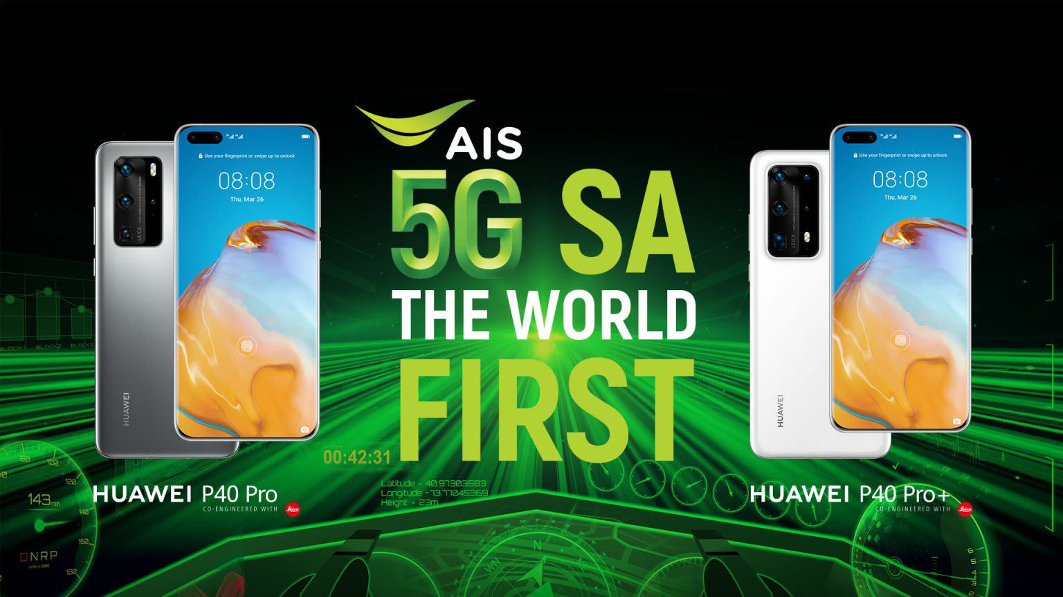 AIS ปักหมุด “ไทย” ผู้นำนวัตกรรมเครือข่าย 5G SA ผนึก HUAWEI ให้คนไทยสัมผัสสมาร์ทโฟน 5G SA ครั้งแรกในโลก กับ HUAWEI P40 Pro