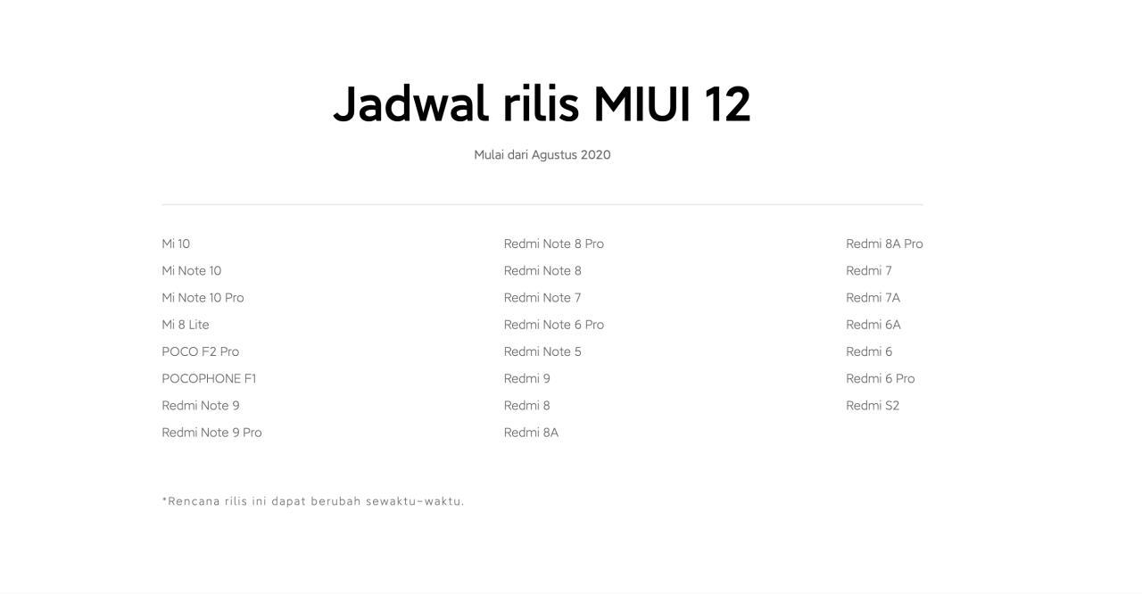 MIUI 12 August 2020 plan | miui 12 | Xiaomi ประกาศเตรียมปล่อยอัปเดต MIUI 12 ให้อุปกรณ์อีก 23 รุ่นในเดือนสิงหาคมนี้!