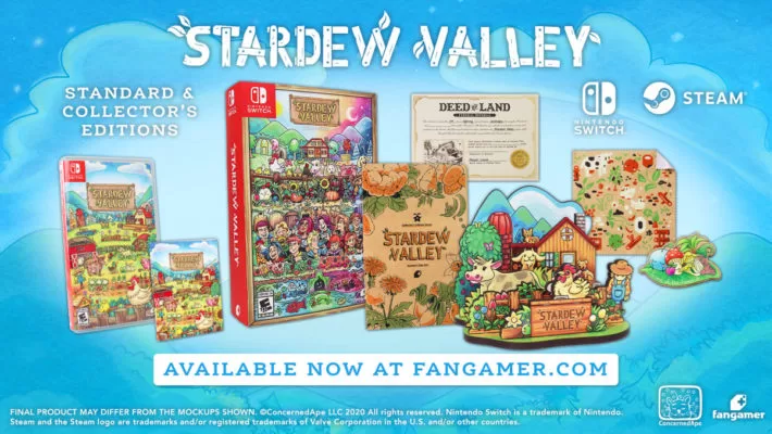 เกม Stardew Valley เตรียมออกขายแบบตลับเกมบน Switch และแผ่นบน PC 1 stardew valley switch physical 710x400 1 | Nintendo Switch | เกม Stardew Valley เตรียมออกขายแบบตลับเกมบน Switch และแผ่นบน PC