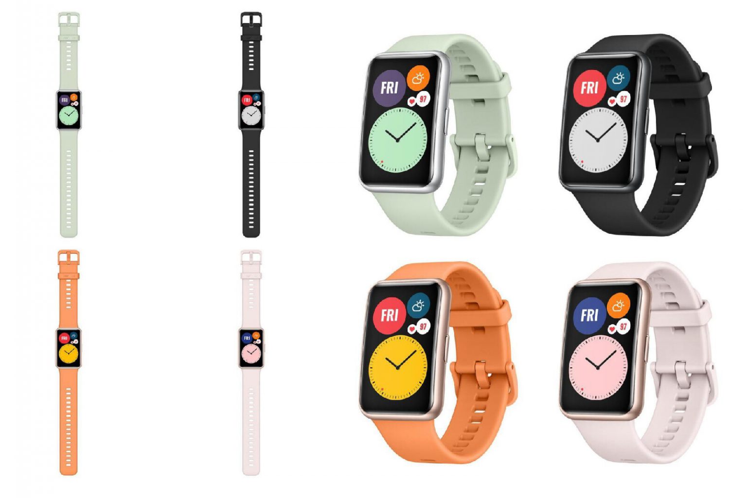 หลุดภาพนาฬิกาใหม่ของ Huawei ที่ใช้ดีไซน์ทรงสี่เหลี่ยมแทนวงกลม