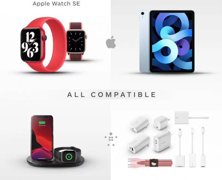 Belkin Apple Watch Series 6 iPad Air 4th generation | Belkin | Belkin จัดเต็มอุปกรณ์เสริมสำหรับสาวก Apple รุ่นใหม่ล่าสุดที่เพิ่งเปิดตัว 