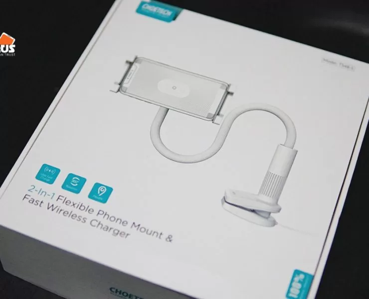 CHOETECH Lazy Wireless Charger DSC09877 | CHOETECH | ขาตั้งสมาร์ทโฟนสำหรับคนขี้เกียจถือ CHOETECH Lazy Wireless Charger แบบ 2-in-1 มีระบบชาร์จไร้สายในตัว