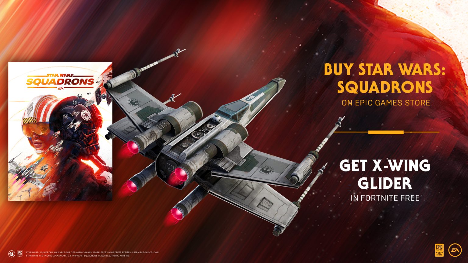 Fortnite เพิ่ม X-Wing ที่สามารถทำให้ผู้เล่นบินร่อนด้วย X-Wing ได้แล้ว!