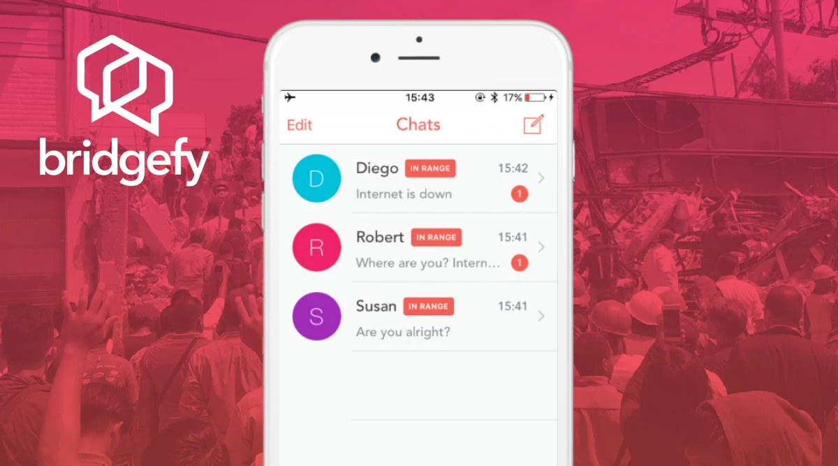 แนะนำ Bridgefy แอพแชตไม่ง้อเน็ตหรือสัญญาณมือถือเพื่อเตรียมความพร้อมก่อนวันที่ 19 กันยายน 1 bridgefy cover | Android | แนะนำ Bridgefy แอพแชตไม่ง้อเน็ตหรือสัญญาณมือถือเพื่อเตรียมความพร้อมก่อนวันที่ 19 กันยายน