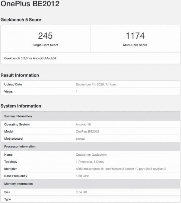 gsmarena 001 1 | OnePlus | เผยสเปก OnePlus Clover รุ่นใหม่ มาพร้อม Snapdragon 460 แรม 4GB