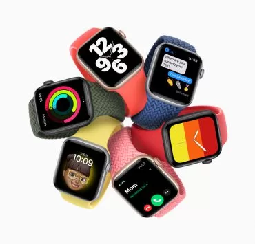 large 3 | Apple Watch SE | Apple Watch SE การผสมผสานกันอย่างลงตัวของดีไซน์ คุณสมบัติ และคุณค่า