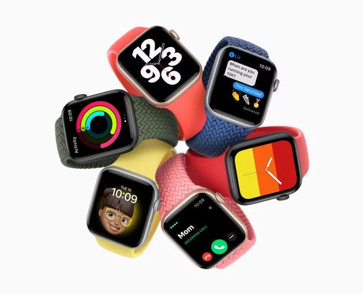 large 3 | Apple Watch SE | Apple Watch SE การผสมผสานกันอย่างลงตัวของดีไซน์ คุณสมบัติ และคุณค่า
