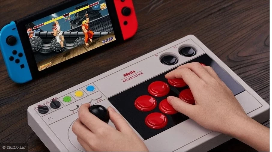 switch 8 bitdo 1 | Nintendo Switch | 8BitDo เปิดตัวจอยเกมตู้บน Nintendo Switch สำหรับคอเกมต่อสู้ !!