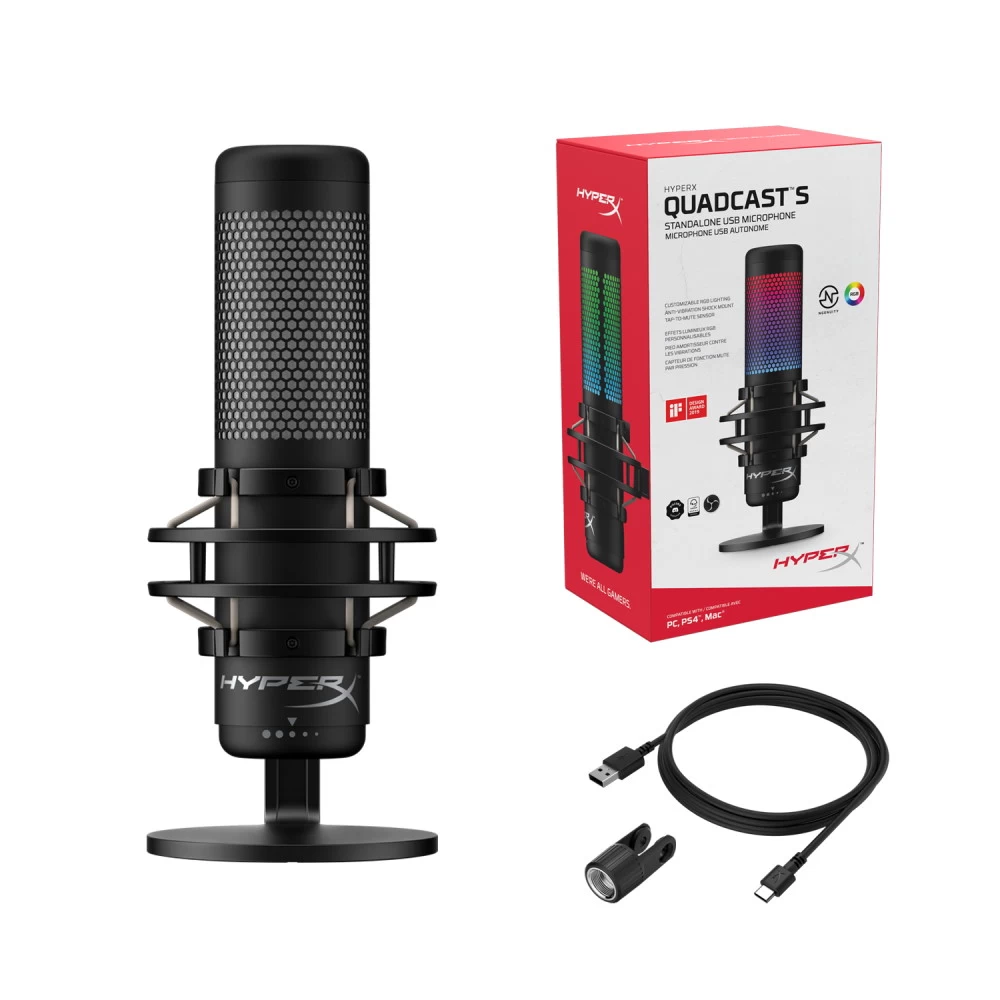 HyperX QuadCast 3 | HyperX | HyperX เสริมไลน์ไมโครโฟนรุ่นใหม่ เปิดตัว QuadCast S และ SoloCast
