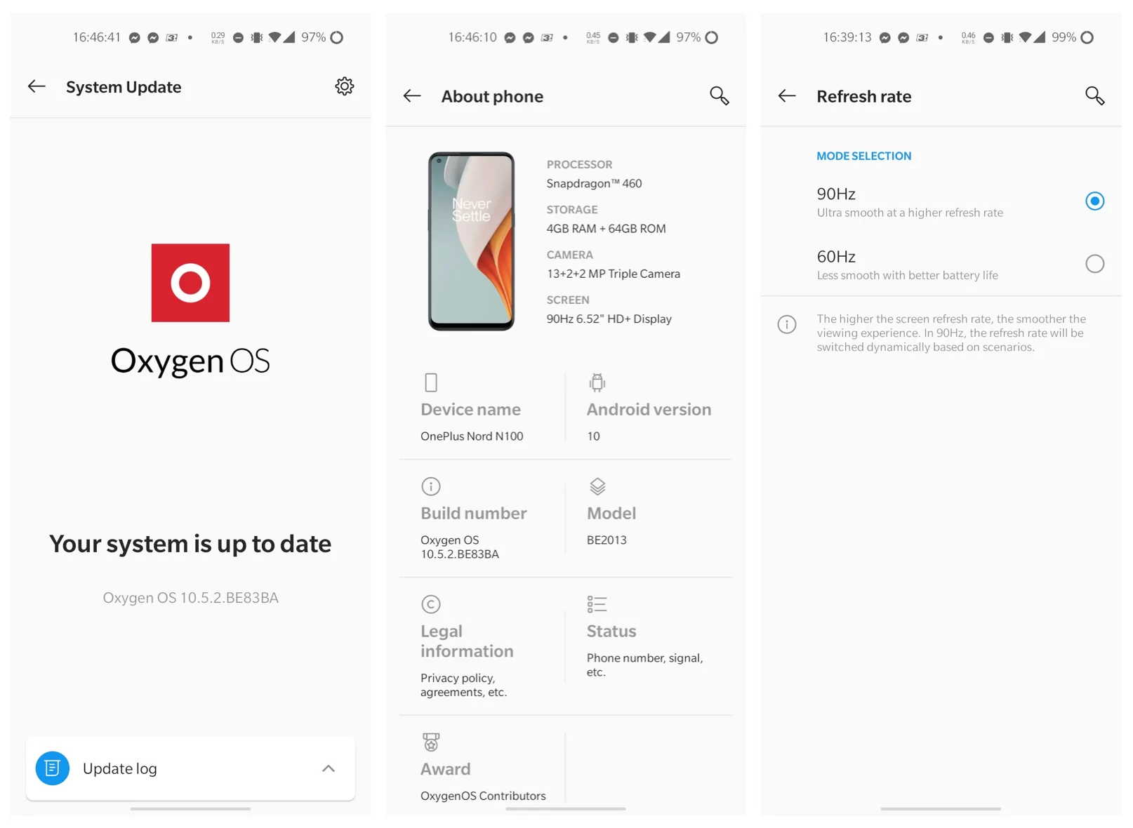 Screen Shot 2563 11 21 at 12.33.52 | OnePlus | OnePlus ยืนยัน OnePlus Nord N100 จะมีหน้าจอรีเฟรชเรต 90Hz