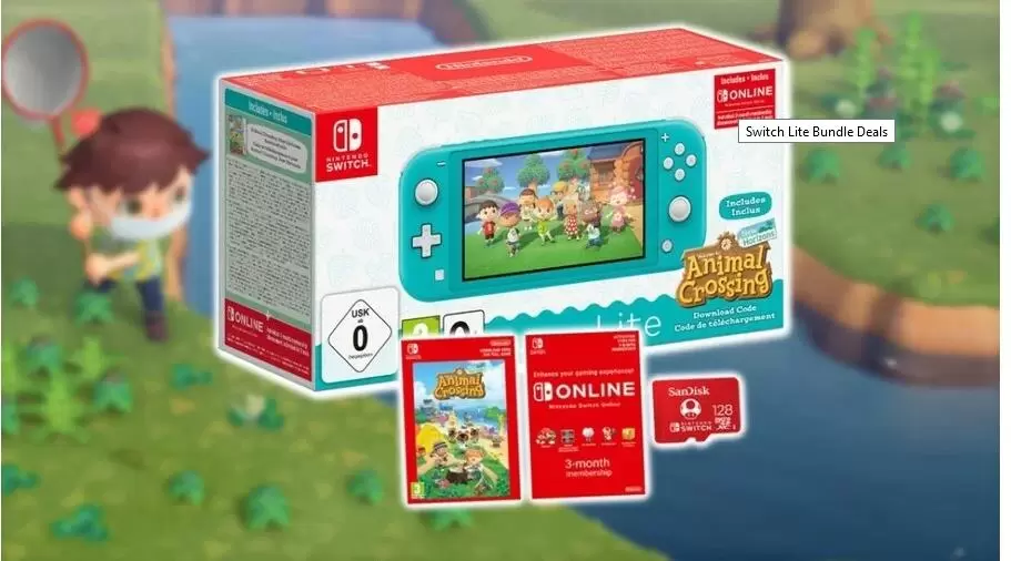 น่าสน Ninteno Switch Lite ในอังกฤษมาพร้อมไมโคร SD 128GB และเกม Animal Crossing 1 128GB Switch Lite Bundle From Nintendo | Nintendo Switch Lite | น่าสน Ninteno Switch Lite ในอังกฤษมาพร้อมไมโคร SD 128GB และเกม Animal Crossing