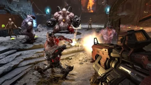 doom eternal double 696x392 1 | Steam | รายชื่อเกมที่ขายดีที่สุด และ เกมที่มีผู้เล่นมากที่สุดบนสตรีมในปี 2020!