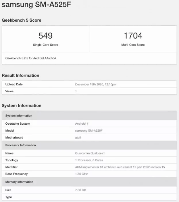 gsmarena 001 6 | galaxy a52 | พบ Samsung Galaxy A52 4G ผ่านการทดสอบ อาจเปิดตัวเร็ว ๆ นี้