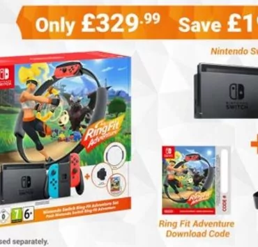 switch promo | Nintendo Switch | นินเทนโด UK เปิดเครื่องเกม Nintendo Switch ขายพร้อม Ring Fit Adventure ในราคาพิเศษ