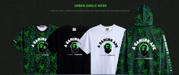 สกรีนช็อต 2020 12 02 000059 | A Bathing Ape | การจับมือ 2 ยักษ์ RAZER และ BAPE ค่ายเกมมิ่งเกียร์และแบรนด์สตรีทแวร์ ส่งลิมิเต็ตคอลเลกชั่น ‘A GAMING APE’ แต่ละชิ้น งามงด!