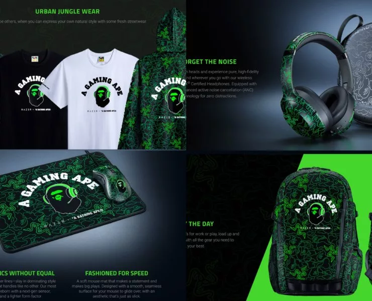 สกรีนช็อต 2020 12 02 000059 tile 1 | A Bathing Ape | การจับมือ 2 ยักษ์ RAZER และ BAPE ค่ายเกมมิ่งเกียร์และแบรนด์สตรีทแวร์ ส่งลิมิเต็ตคอลเลกชั่น ‘A GAMING APE’ แต่ละชิ้น งามงด!
