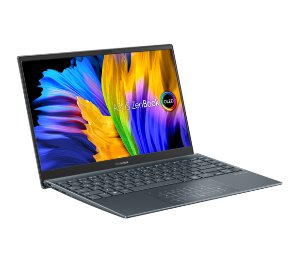 ZenBook 13 OLED UX325 Product photo 2G Pine Grey 11th gen Intel processor | All in one | ASUS ส่งโน๊ตบุ๊คสองหน้าจอ ZenBook Duo 14 ตัวล่าสุดจากงาน CES 2021 พร้อมวางจำหน่ายในไทย