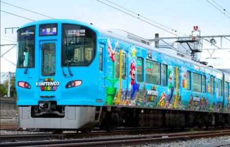 ปู่นิน เปิดตัวรถไฟลาย มาริโอ จากสวนสนุก Super Nintendo World