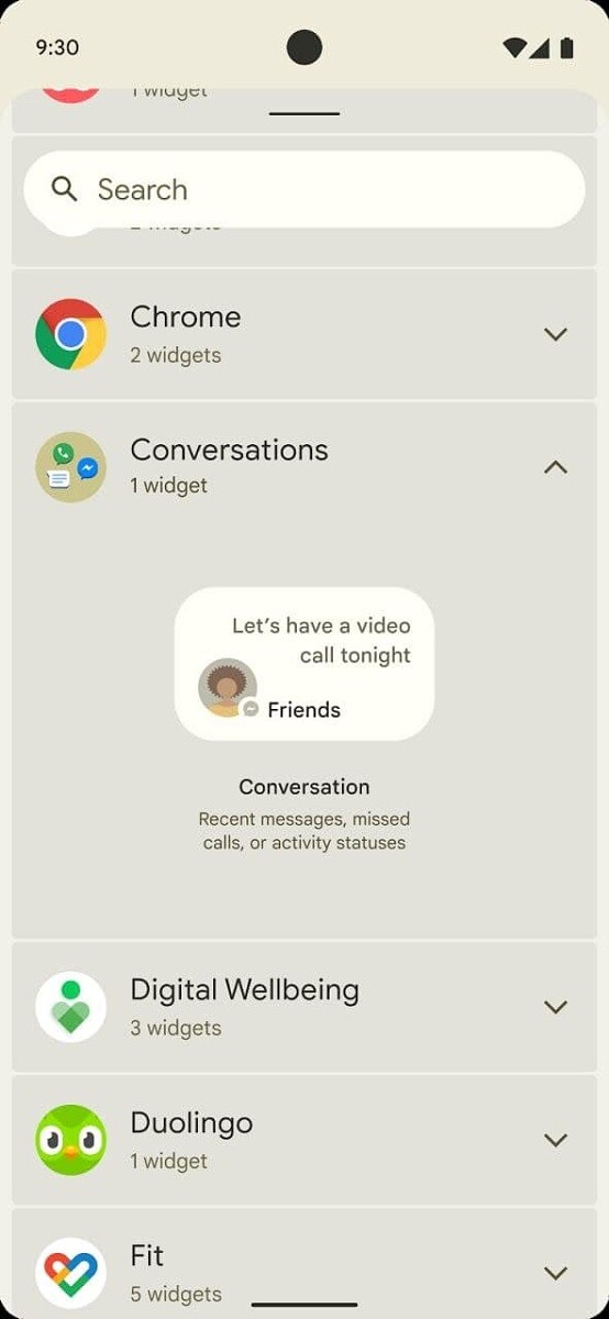 Android 12 Conversations 1 | Android 12 | ภาพหน้าจอ Android 12 หลุดออกมาให้เห็นการออกแบบใหม่ และคุณลักษณะการทำงานใหม่ของระบบ