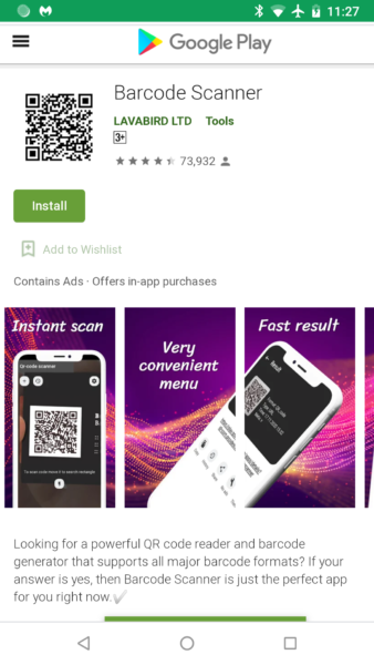 appstore1 338x600 1 | Play Store | พบแอป Barcode Scanner ยอดนิยมกลายเป็นตัวกระจายมัลแวร์