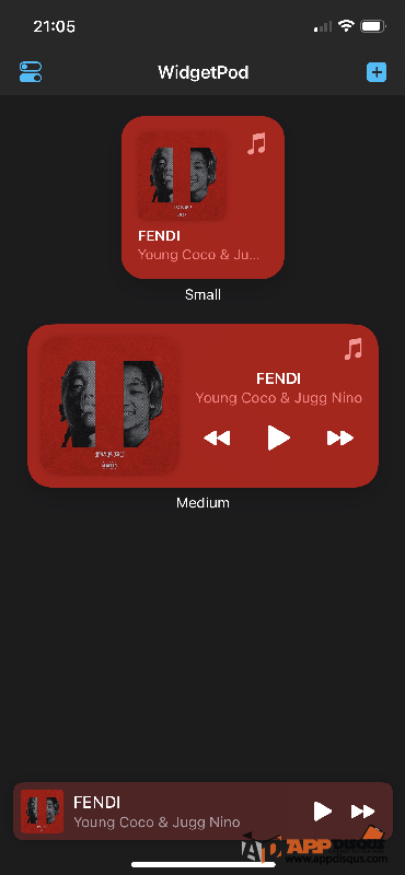 Apple music Widgetpro ios 00006 | apple | แนะนำแอป 'WidgetPod' แอป iOS ใหม่ นำเสนอวิดเจ็ตแสดงเพลงที่กำลังเล่นสำหรับ Apple Music และ Spotify