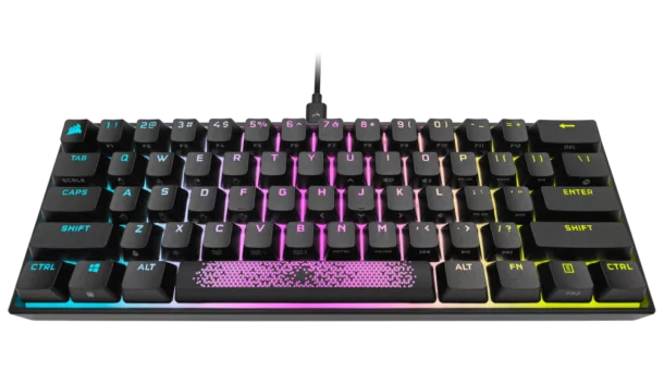 K65 RGB MINI 2 | CORSAIR | CORSAIR เปิดตัวคีย์บอร์ดเกมมิ่งแมคคานิคอล K65 RGB MINI 60% มาพร้อมฝาครอบปุ่ม PBT DOUBLE-SHOT ห้าสี ปรับแต่งปุ่มได้ตามที่ต้องการ