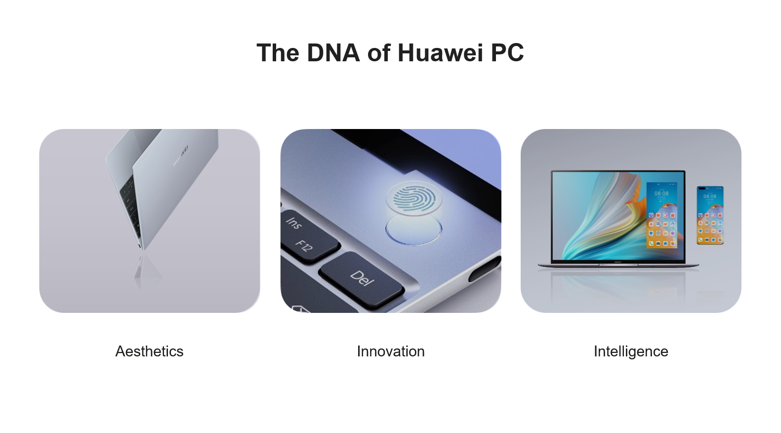 HUAWEI MateBook DNA | Huawei | การเดินทางกว่า 5 ปีของหัวเว่ย จากจุดเริ่มต้นสู่ความล้ำหน้าทุกเทคโนโลยี  พัฒนามาอย่างต่อเนื่องจนถึง HUAWEI MateBook 14 ในวันนี้