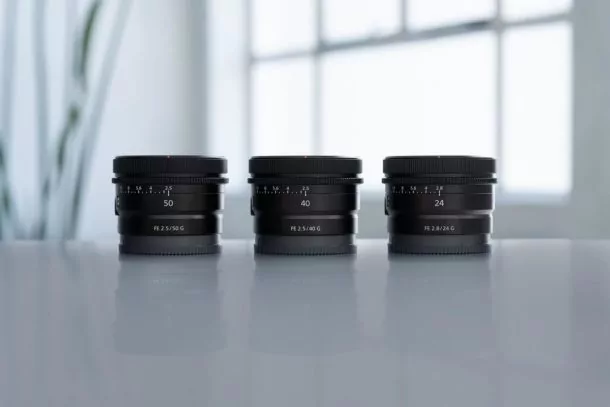 Pic Sony G Lens Trio 02 | FE | โซนี่เปิดตัวเลนส์ฟูลเฟรมซีรี่ย์ G สามรุ่นใหม่ล่าสุด SEL24F28G, SEL40F25G และ SEL50F25G เบาทุกตัว!