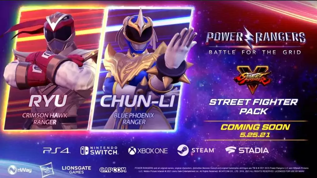 เกม Power Rangers Battle for the Grid ประกาศรวมร่างกับ Street Fighter 1 poweeeer | Power Rangers Battle for the Grid | เกม Power Rangers Battle for the Grid ประกาศรวมร่างกับ Street Fighter