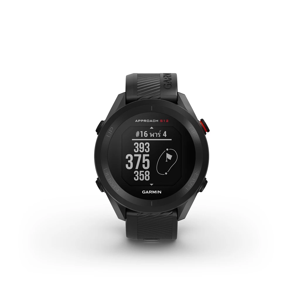 3.ApproachS12 Black | APPROACH S12 | การ์มิน เปิดตัว APPROACH S12 สมาร์ทวอทช์ระบบจีพีเอสสำหรับนักกอล์ฟ