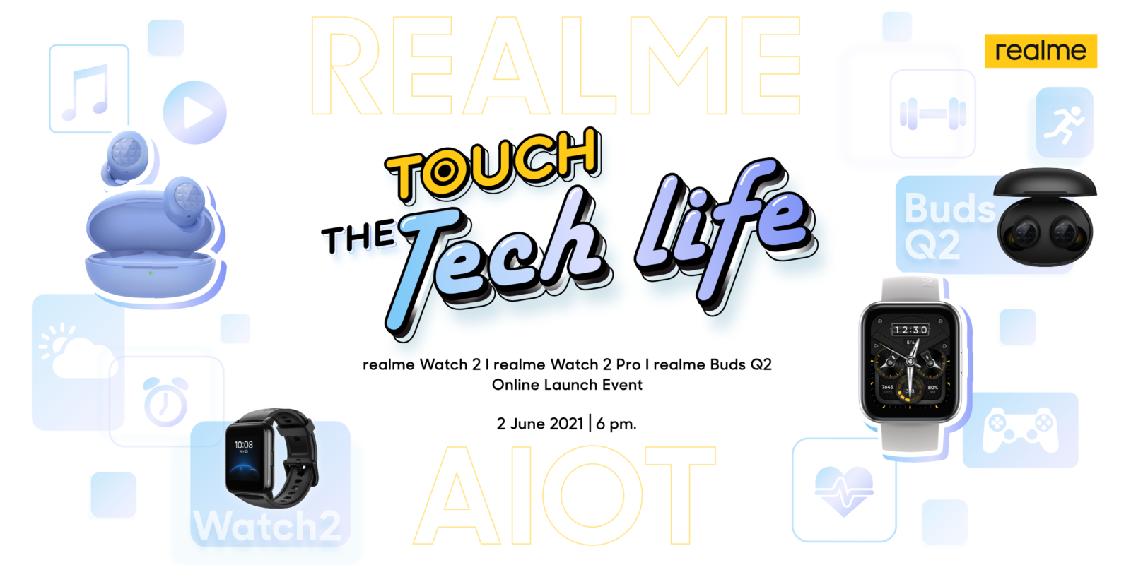 realme ชวนชมงานเปิดตัวผลิตภัณฑ์ AIoT ใหม่ล่าสุดในงาน Touch The Tech Life 1 KV realme AloT Touch the Tech life 1200x600 01 | Realme | realme ชวนชมงานเปิดตัวผลิตภัณฑ์ AIoT ใหม่ล่าสุดในงาน Touch The Tech Life