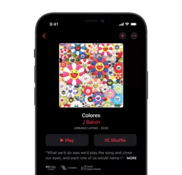 Apple iPhone12 JBalvin apple music screen 051021.jpg.landing big 2x | Apple Music | Apple Music บน Android รองรับ Spatial Audio และ Lossless ด้วย