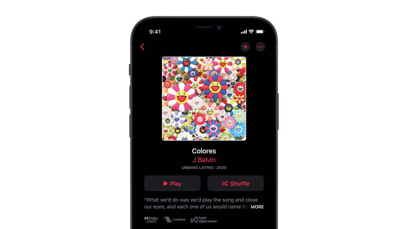 Apple iPhone12 JBalvin apple music screen 051021.jpg.landing | apple | Apple Music Lossless เดินทางมาถึง Android แล้ว