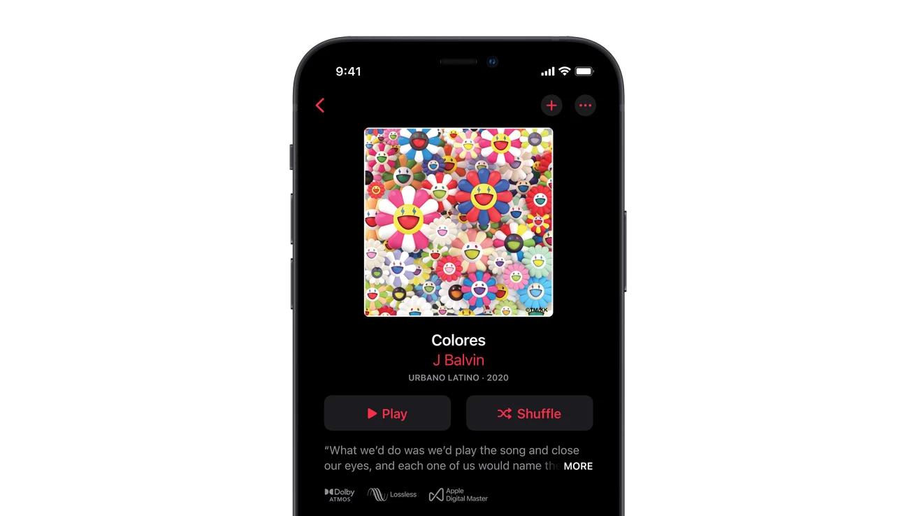 Apple iPhone12 JBalvin apple music screen 051021.jpg.landing | apple | Apple Music Lossless เดินทางมาถึง Android แล้ว