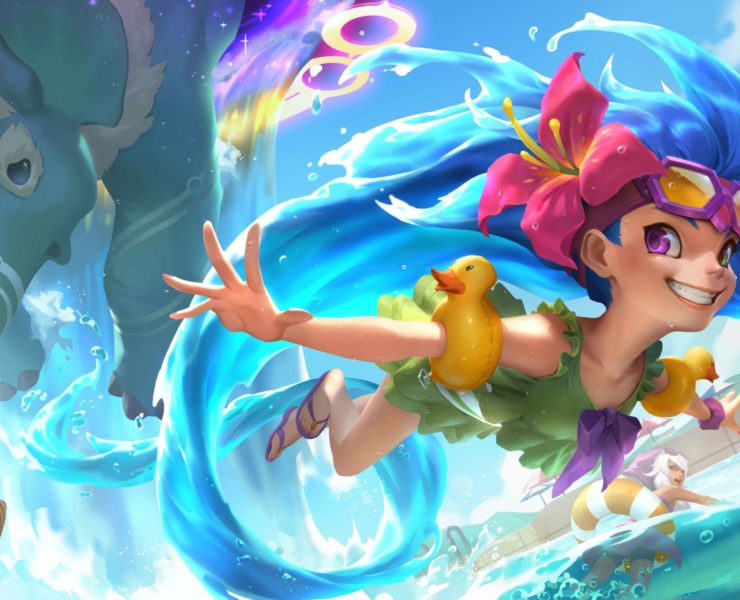 Pool Party Zoe Level Two Art Legends of Runeterra scaled 1 | Legends of Runeterra | สกิน Pool Party เข้าสู่เกม Legends of Runeterra แล้ว!