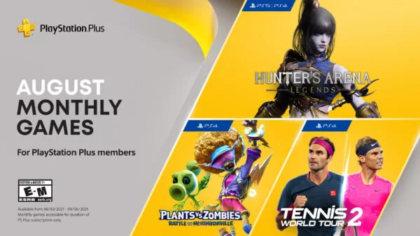 โซนี่เปิดรายชื่อเกมฟรี สมาชิก PlayStation Plus โซน 1 ประจำเดือน สิงหาคม 1 PS Plus 07 28 21 600x338 1 | PlayStation Plus | โซนี่เปิดรายชื่อเกมฟรี สมาชิก PlayStation Plus โซน 1 ประจำเดือน สิงหาคม