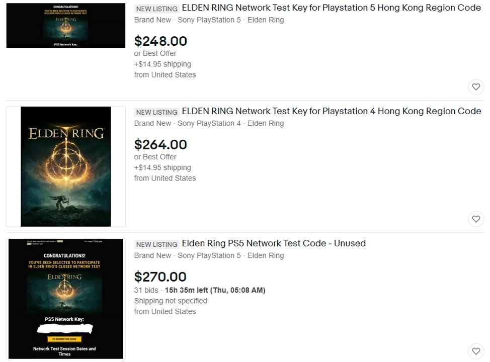 elden ring network test keys ebay | Elden Ring | พบคีย์ Elden Ring Closed Network ถูกขายบน eBay ในราคาสูงสุด 0