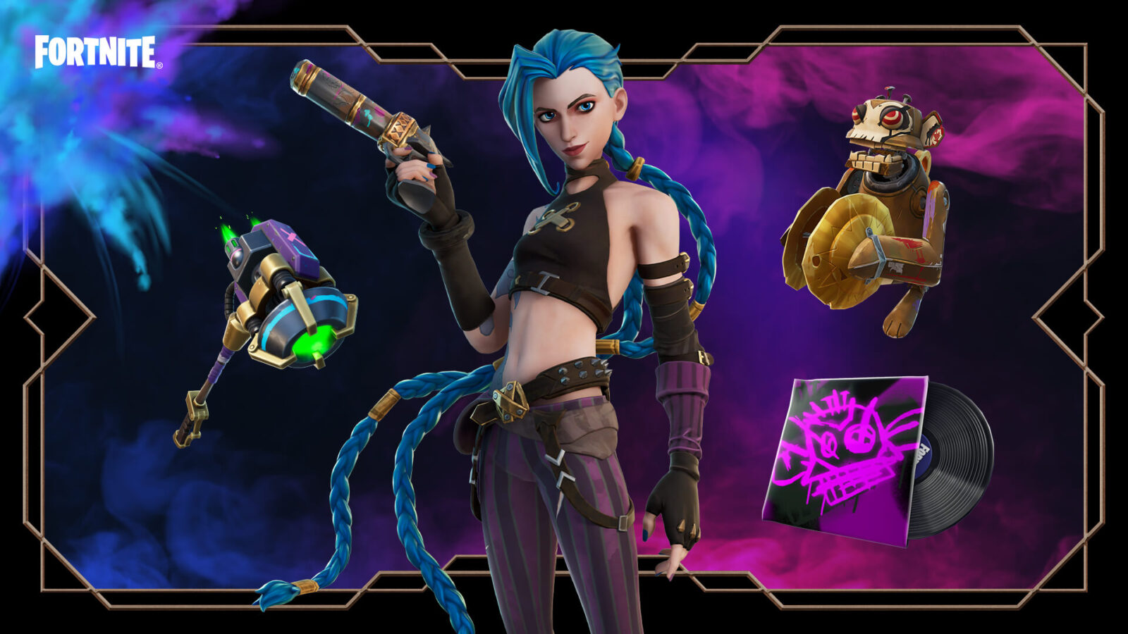 Riots จับมือกับ Epic Game เปิดบริการณ์เกม ของค่าย Riot Games !! 1 fortnite arcane jinx outfit 1920x1080 4d6a38258e7a | League of Legend | Riots จับมือกับ Epic Game เปิดบริการณ์เกม ของค่าย Riot Games !!