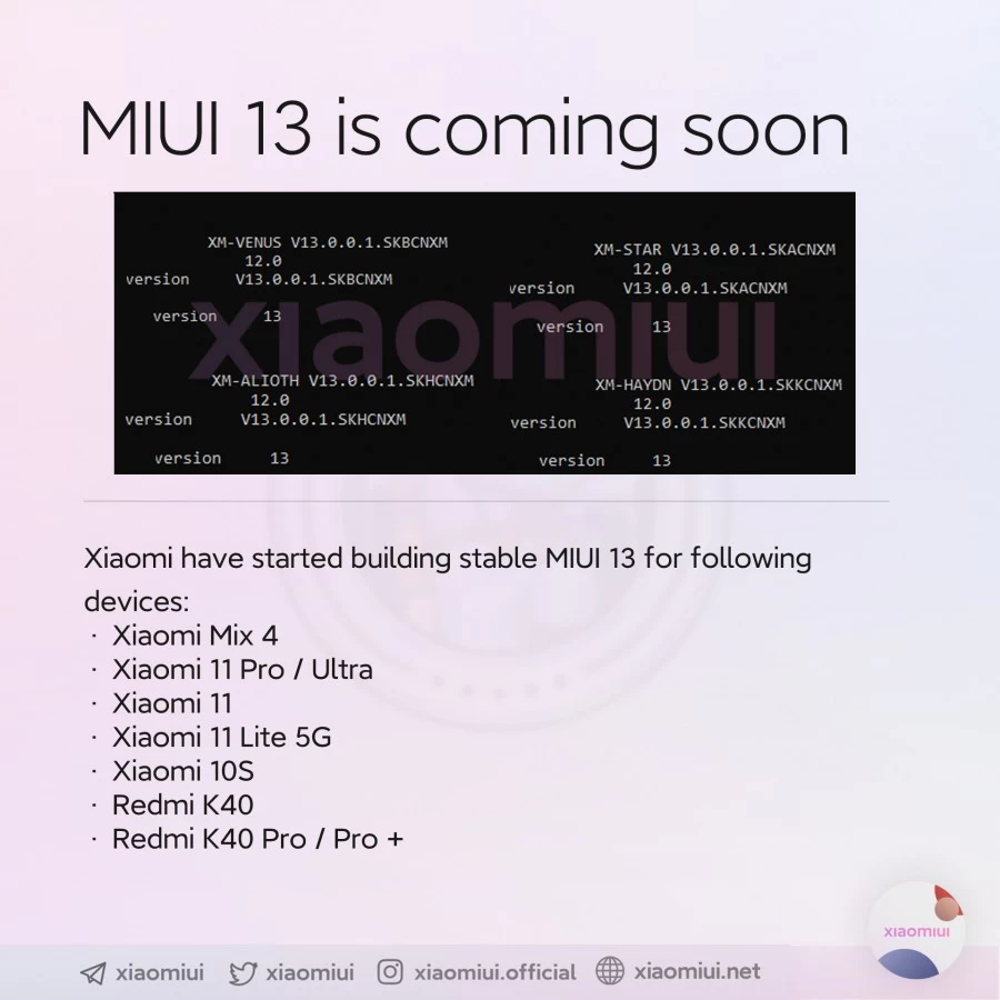 gsmarena 001 13 | MIUI | เผยรายชื่อสมาร์ตโฟน Xiaomi ทั้งหมด 9 รุ่นแรกที่จะได้ MIUI 13