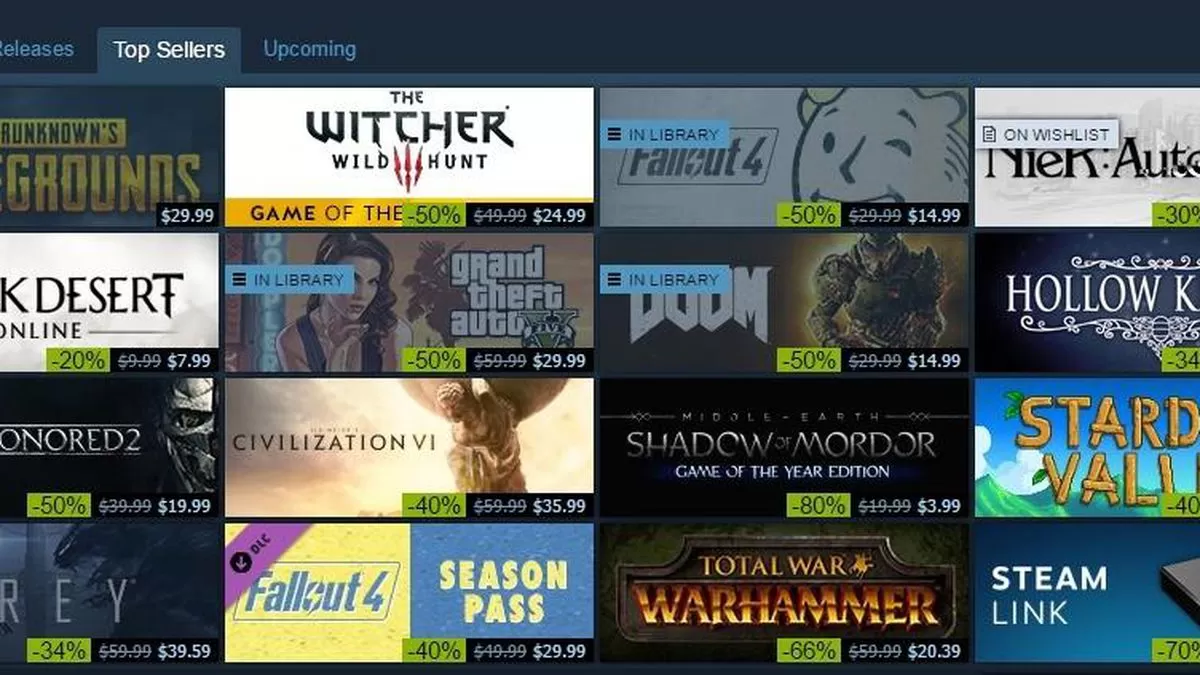 pubg tops steam sale chart 3 | Steam | ทุบสถิติเดิมอีกแล้ว! Steam มียอดผู้ใช้กว่า 27 ล้านคนทั่วโลก