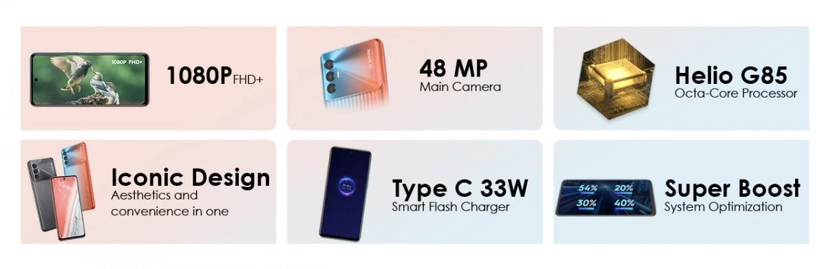 gsmarena 003 6 | Spark 8 Pro | Tecno เปิดตัว Spark 8 Pro หน้าจอ 6.8 นิ้วและมาพร้อม Helio G85 ซีพียูระดับกลาง
