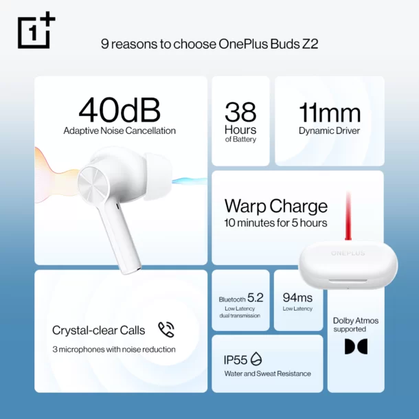 image002 | OnePlus | หูฟังไร้สาย OnePlus Buds Z2 วางจำหน่ายแล้ววันนี้เพียง 2,999 บาท