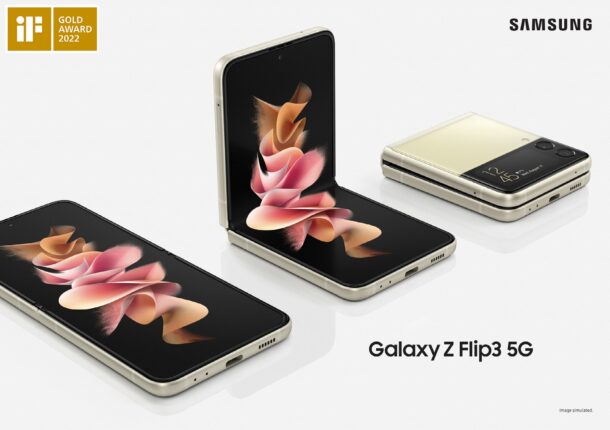 3 iF-Design-Award-Gold Galaxy-Z3-Flip