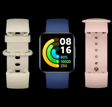 POCO-Watch-with-different-color-bands-on-black-background-qwefiohqwef