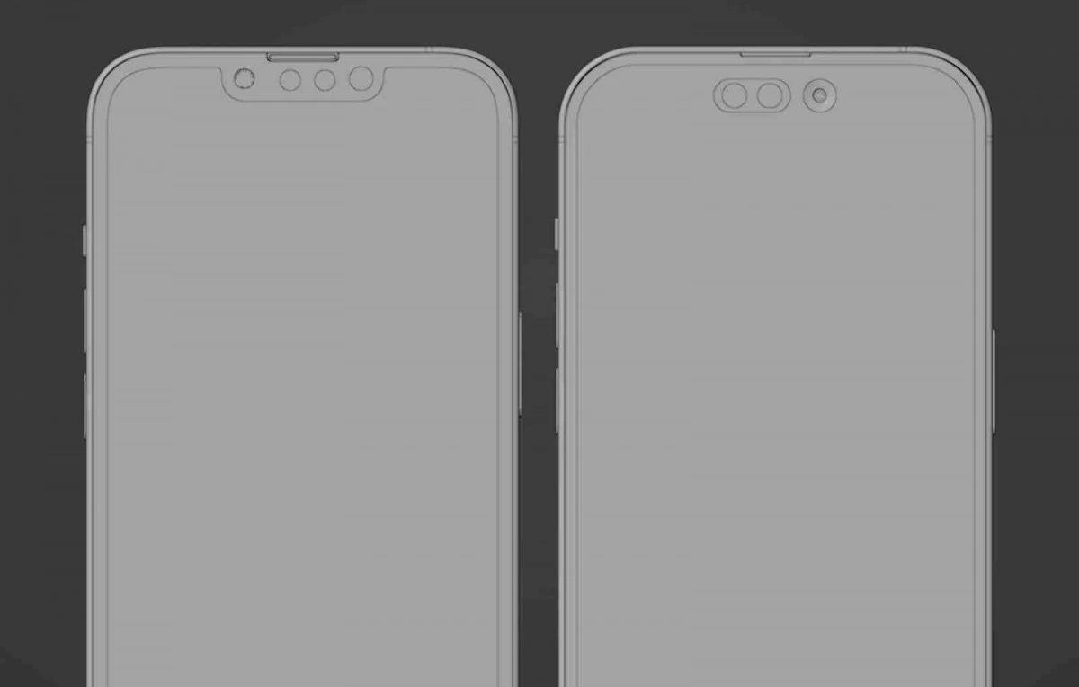 ภาพหลุด CAD ของ iPhonr 14 Pro ยืนยันหน้าจอเจาะรู 1 gsmarena 001-16