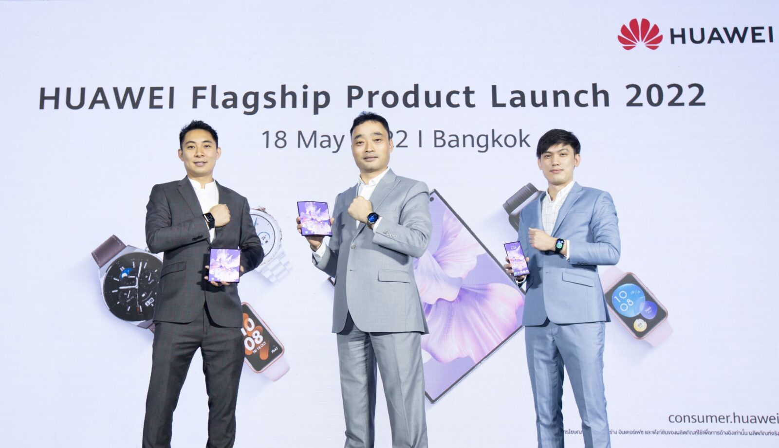 หัวเว่ยจัดไลน์อัปเรือธงแห่งปี 2022 สมาร์ทโฟน 3 รุ่น สมาร์ทวอทช์และหูฟัง 1 HUAWEI-Flagship-Product-Launch-KV-