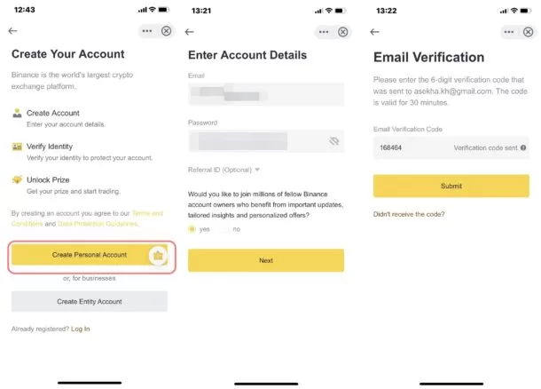 Tips] วิธีการสมัครบัญชี Binance ในนามนิติบุคคลและบุคคลธรรมดา