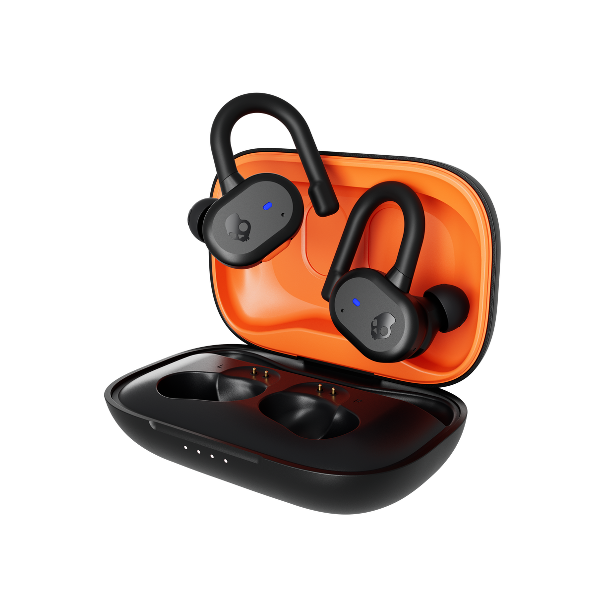 Push-Active Black-Orange S2BPW-P740 Buds-Case-Open-Hero v002