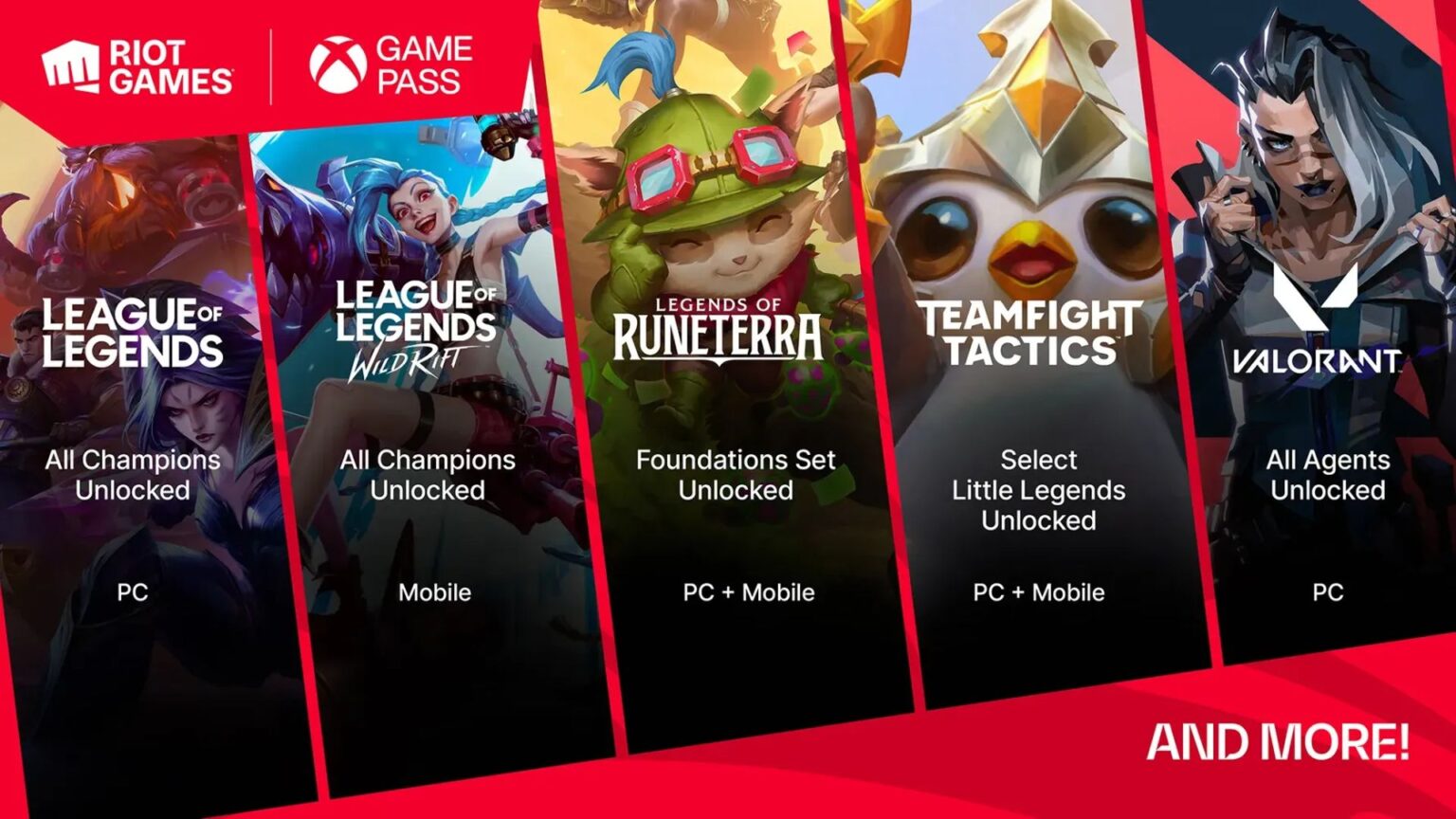 League of Legends, Legends of Runeterra, Valorant และเกมมากมายจาก Riot เตรียมเข้ามาอยู่ในบริการ Game Pass Riot-Games Xbox 01