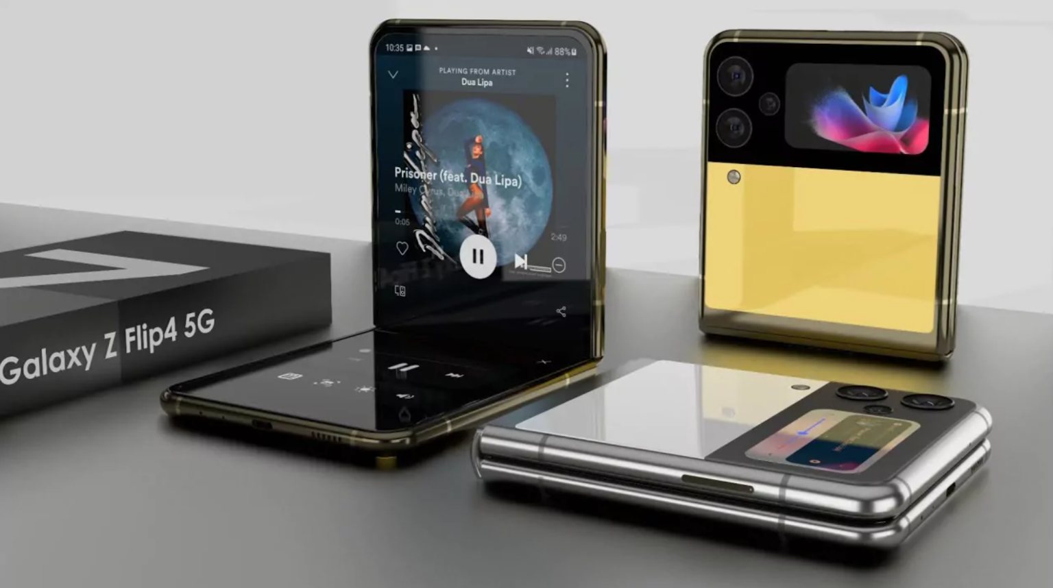 ลือ Samsung Galaxy Z Flip4 ในทวีปยุโรปอาจมีราคาสูงขึ้นกว่ารุ่นเดิม op-lung-Galaxy-Z-Flip4-3